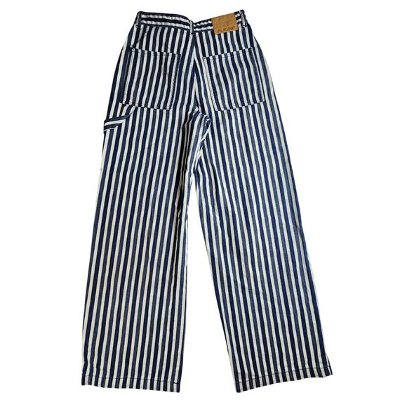 Aligne Womens Wolf Blue Stripe Cotton Pants W26 - Picture 14 of 14